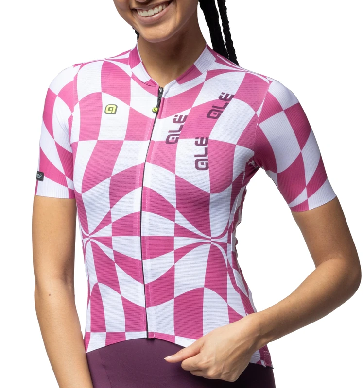 Alé Cycling Women's PR.E Multiverso 2.0 Short Sleeve Cycling Jersey, Blush Pink,