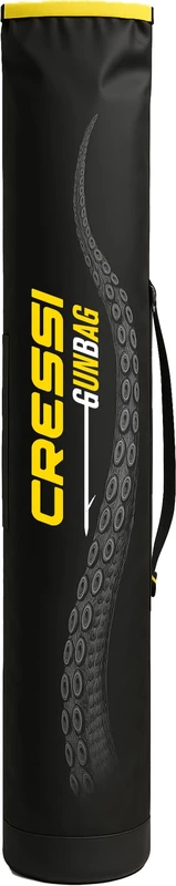 Cressi Since 1946 - Maverick Dry Bag - Designed for Arbalete and Similar Equipment, Made from Dry Tarpaulin, Protects Spearfishing Equipment During Transport, Black/Yellow - Image 1