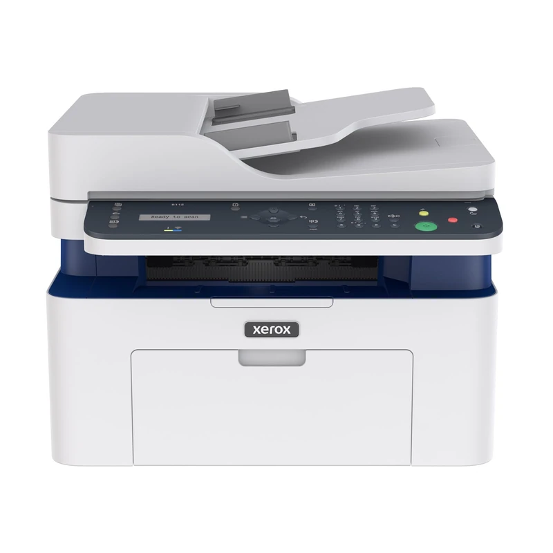 Xerox B115 Multifunction Wireless Printer - 4-in-1 Mono Laser All-in-One, Fast 20ppm, Print/Scan/Copy/Fax, A4, ADF, Ethernet, Desktop Home Office, Small Team, Mobile Ready, Wi-Fi