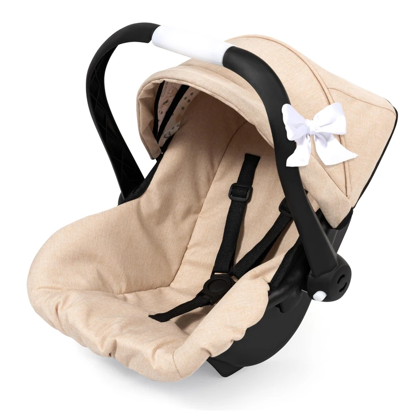 Bayer Design 67928AB Doll car seat, with sun canopy, adjustable handle, harness, for dolls up to 46 cm, attachable to Neo Vario, Xeo dolls prams, for children 3+ age