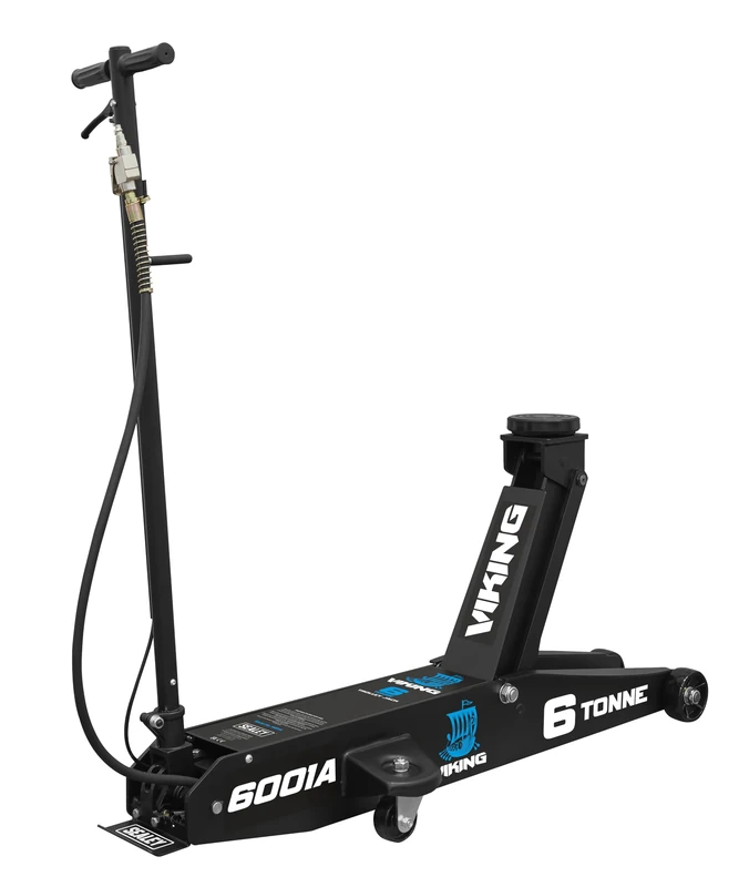 Sealey Viking Professional Long Reach Air/Manual Operation Trolley Jack with Rocket Lift 6 Tonne - 6001A