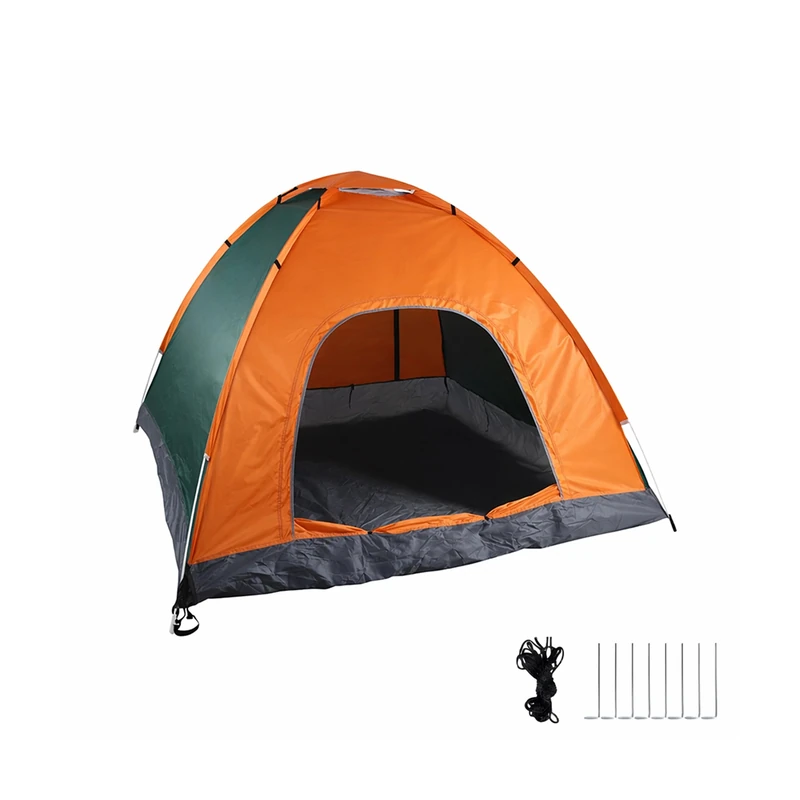 Relaxdays Waterproof Pop-Up Camping Tent, Instant, UV 50+, Blue, 125 x 200 x 200 cm