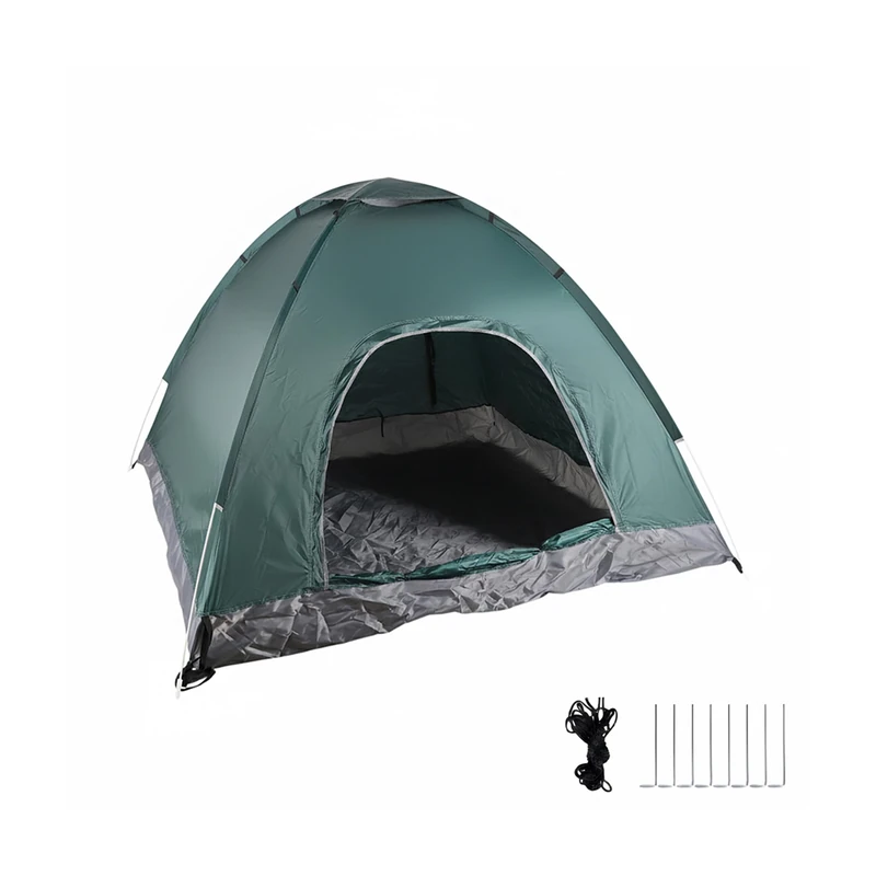 Relaxdays Instant Waterproof Camping Tent, UV 50+, 125 x 200 x 200 cm, Blue