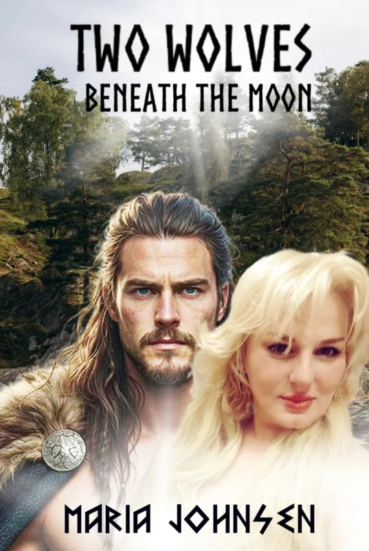 Two Wolves Beneath the Moon