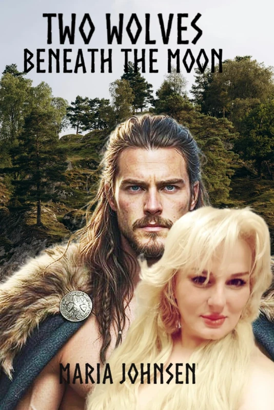 Two Wolves Beneath the Moon