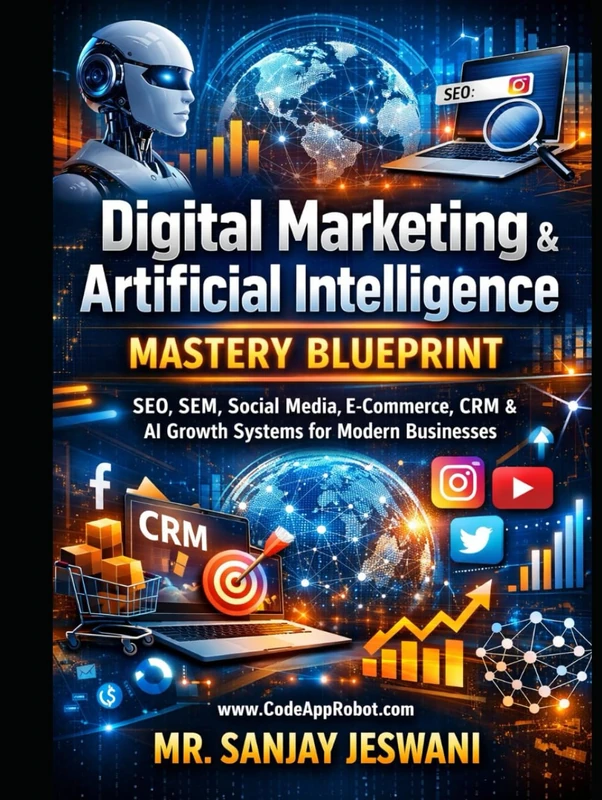 Digital Marketing & Artificial Intelligence Mastery Blueprint: SEO SEM Social Media E Commerce CRM & AI Growth Systems for Modern Businesses