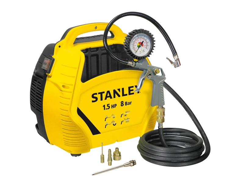 Stanley Air Kit 1.5 HP 8 Bar, Perfect for Small Household Chores. Extremely Lightweight and Compact (no Tank)