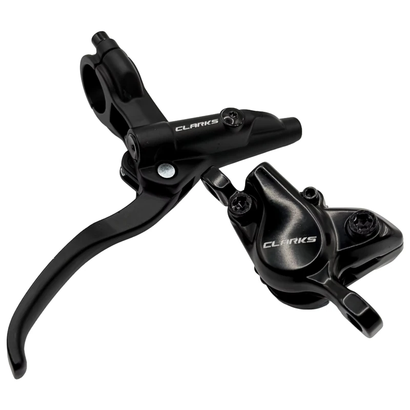 Clarks Cycle Systems MX 2-Piston Hydraulic Disc Brake Set, Including Rotors, Olives, IS Mounts, 160/160mm - Image 1