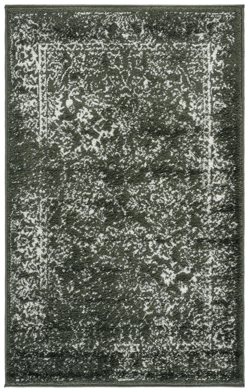 SAFAVIEH Adirondack Collection Accent Rug, Transitional Design, Dark Green & Ivory, Easy Care Synthetic Blend, Ideal for Living Room, Bedroom, Office (ADR109Y) - Image 1