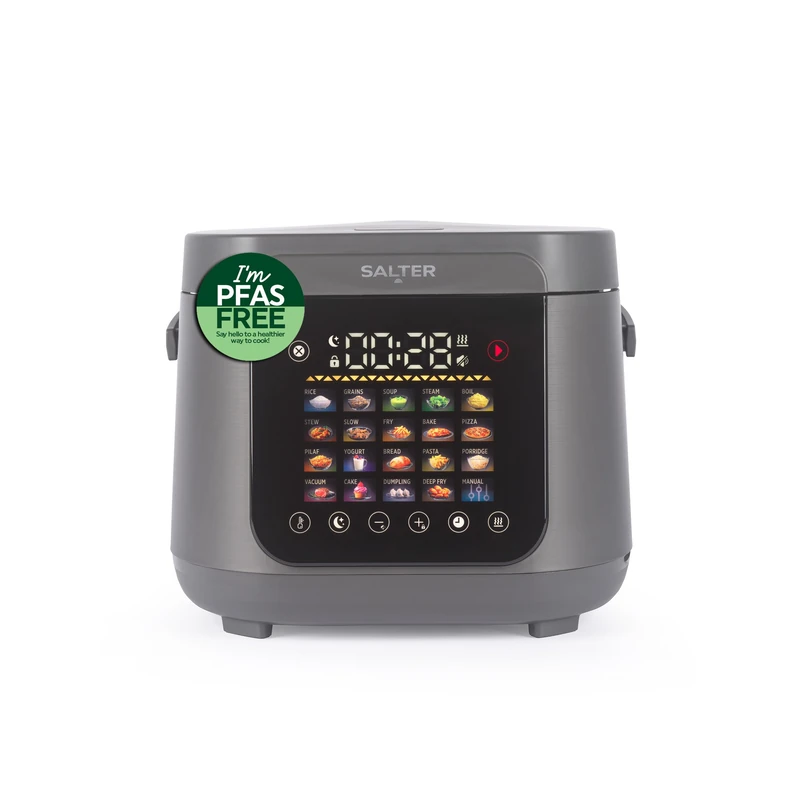 Salter 5 Litre Multicooker - 20 Presets & 12-Hour Keep Warm Function, LED Touchscreen, PFAS Free Non-Stick Coating, Removable Inner Lid & Steam Valve, 160°C Max Temperature, 860W - Image 1