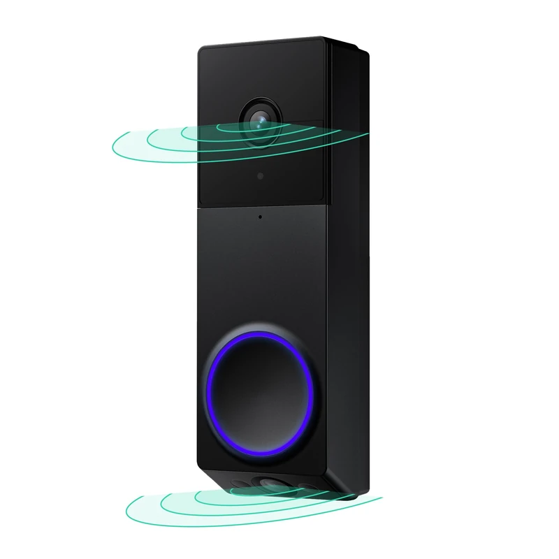 WYZE Wireless Duo Cam Video Doorbell (Chime NOT Included), Battery Powered, 2K Full HD Video, 2 Cameras (People and Package), 2-Way Audio, Color Night Vision