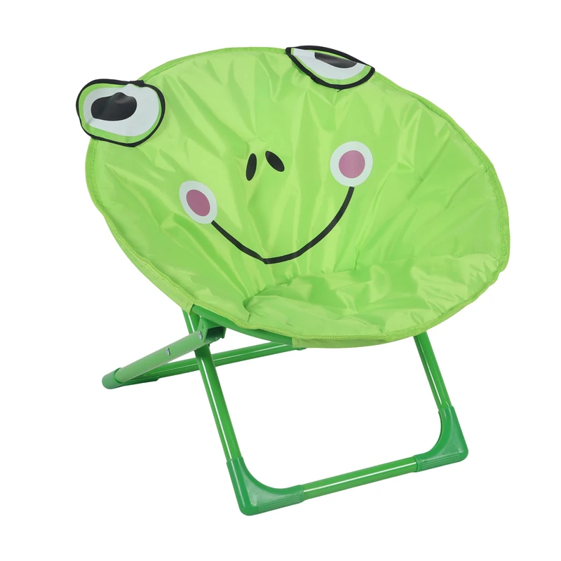 Relaxdays Moon Chair for Kids Foldable Indoor & Outdoor Camping Seat in Various Designs, 47 x 50 x 48 cm