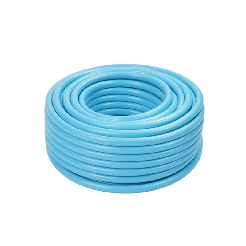 Relaxdays 70m UV & weatherproof garden hose, universal 1/2", PP fabric, light blue, 150 x 150 x 7000 cm