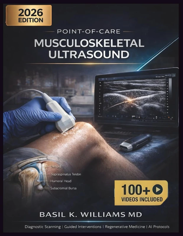 POINT-OF-CARE MUSCULOSKELETAL ULTRASOUND: A Comprehensive Textbook of Diagnostic Scanning, Guided Interventions, and Regenerative Medicine with AI and Portable Device Protocols