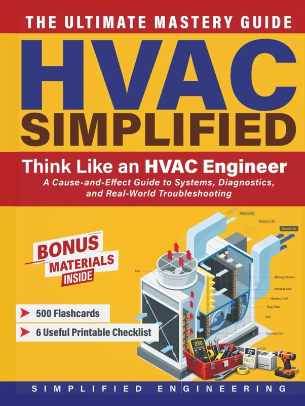 HVAC Simplified: Think Like an HVAC Engineer- A Cause-and-Effect Guide to Systems, Diagnostics, and Real-World Troubleshooting