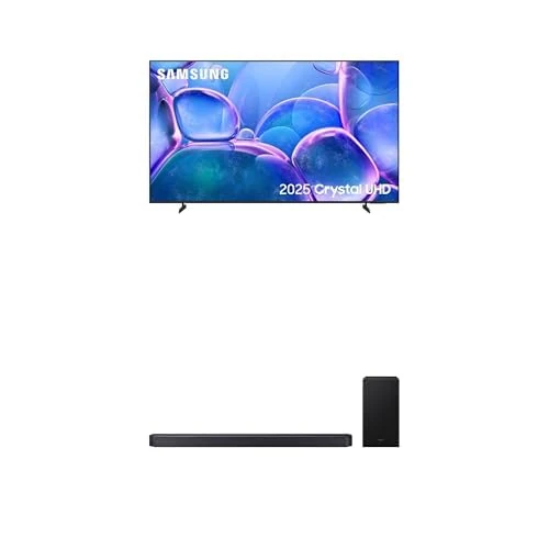 Samsung Crystal UHD 75" U7000F TV with Q600F Soundbar