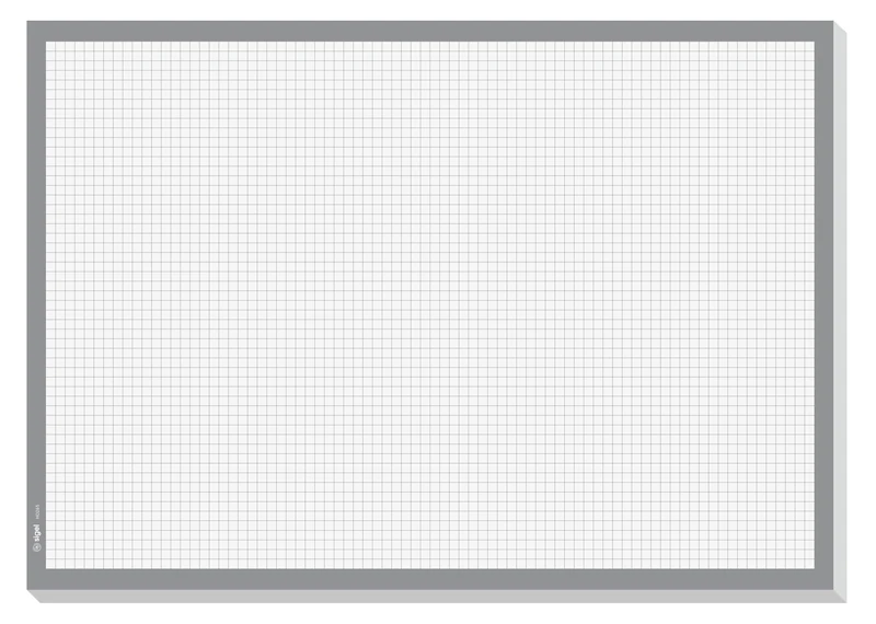 SIGEL HO265/5 Set of 5 Paper Desk Pads, Drawing pad/Sketch pad, A3 (42 x 29.7 cm), White/Gray, 5 x 30 Sheets - Image 1