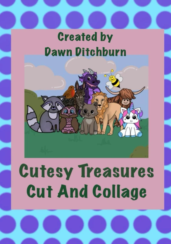 Cutesy Treasures Cut And Collage Book