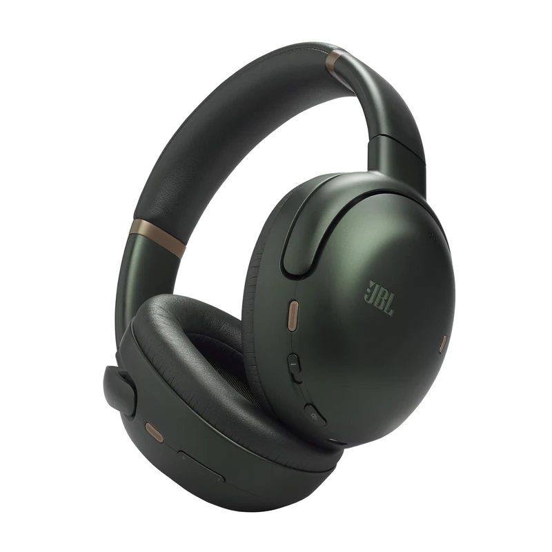 JBL Tour One M3 Wireless Over-Ear Bluetooth Headphones with True Adaptive Noise-Cancelling, 70 Hours of Playtime, Comfortable Fit, JBL Spatial 360 Sound with Head Tracking, USB-C Compatible, Green