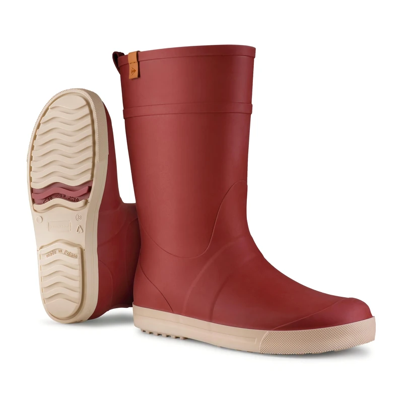 DUNLOP Amsterdammer Stylish Wellies for Women, SEBS, Burgundy, UK 6.5