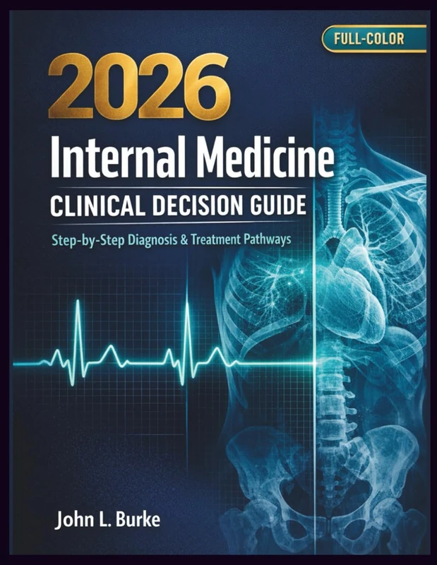 Internal Medicine Clinical Decision Guide 2026: Step-by-Step Diagnosis, Evidence-Based Treatment & Hospital Workups for Residents, Medical Students, and Board Exam Success (full-color)