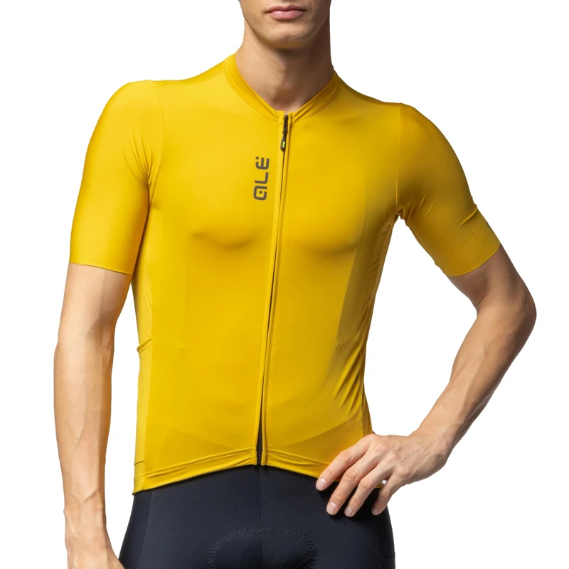 Alé Cycling Men's Pragma Colour Block Off-Road Short Sleeve Cycling Jersey, Ginger, XXL