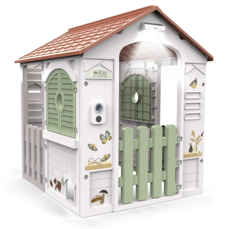 Chicos Play Cottage Children's Outdoor Playhouse with Light and Sound, Quick and Easy Assembly and Disassembly, Plastic, from 2 Years Old (89608) - Image 1