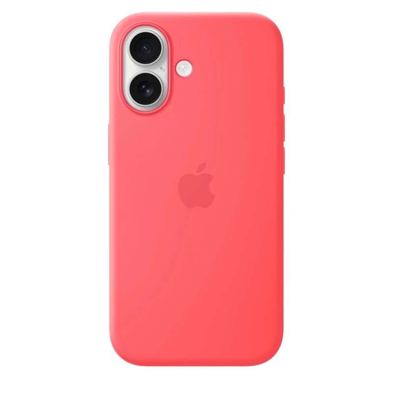 Apple iPhone 17 Silicone Case with MagSafe – Bright Guava