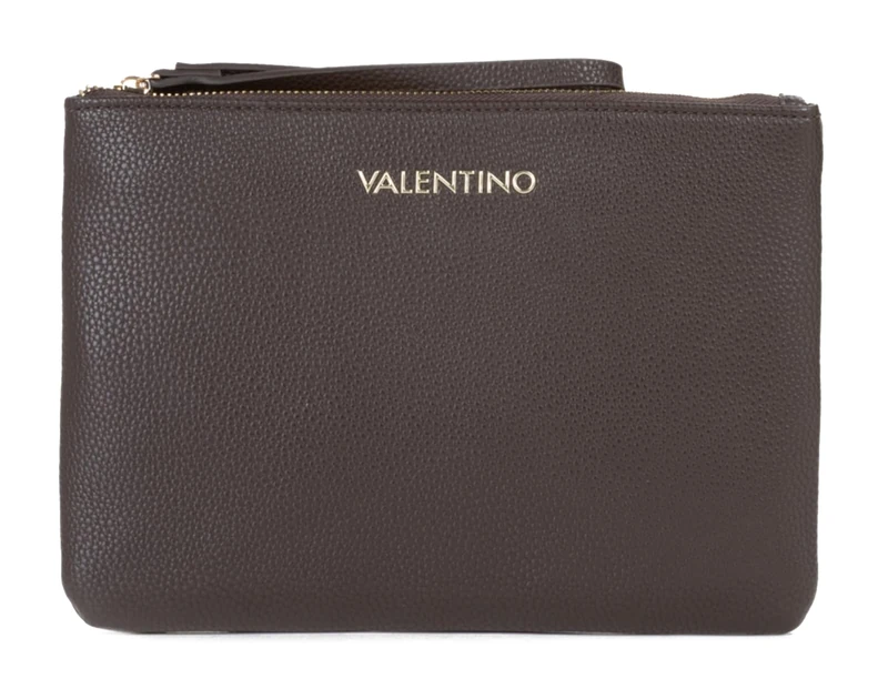 VALENTINO Utility Bag Brixton Soft Cosmetic Case Moro Brown