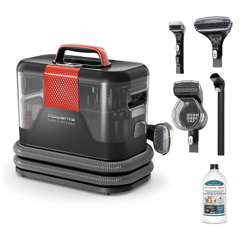 Rowenta Clean It Hot & Cold IN7022F0 Upholstery Vacuum Cleaner, Stain & Carpet Cleaner, 1150W Power, Powerheat Technology, 3-in-1 Cleaning, - Image 1