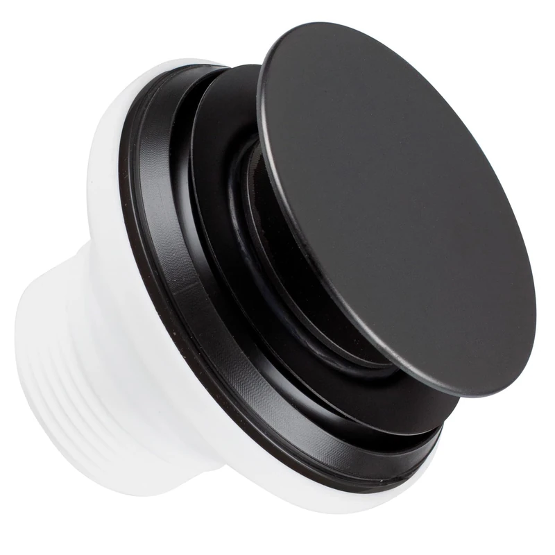 Pearl Black Bathroom Basket Waste - Image 1