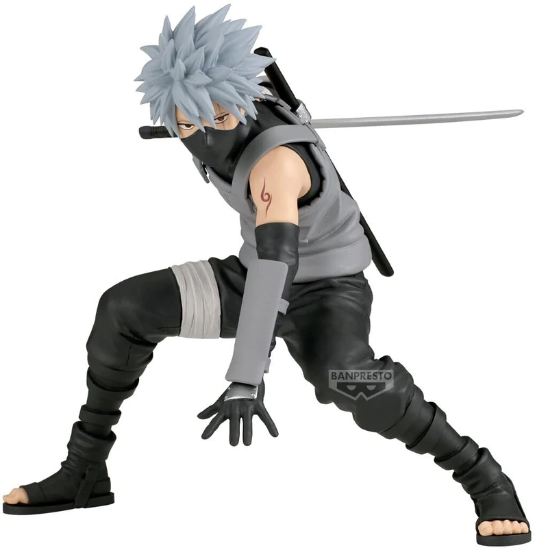 Banpresto Kakashi Hatake II Naruto Shippuden Action Figure, 20 cm, PZ71679P, Multicoloured, Collectible Figure, Ideal for Anime Fans