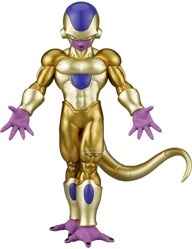 Banpresto Golden Frieza Dragon Ball Super Action Figure - Solid Edge Works 17 cm - PZ71720P Multicolor - Collectible Figure, Ideal for Anime Fans