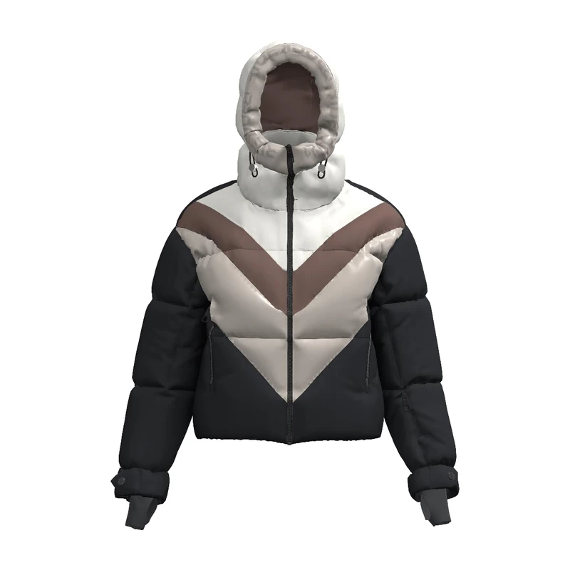 ROCK EXPERIENCE BIG WHITE PADDED JACKET
