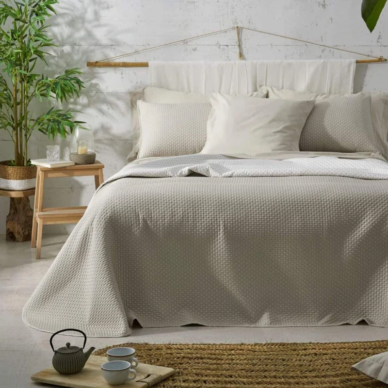 Burrito Blanco | Summer Quilt | Bed 180 cm (+Available Measurements) | Design 162 | Linen Color (180 x 190/200 cm.)