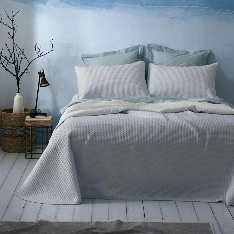 Burrito Blanco | Summer Quilt | Bed 135 cm (+Available Measurements) | Design 162 | Blue (135 x 190/200 cm.)
