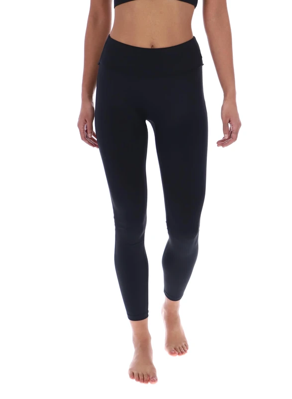 Ted Baker Womens Agnes Ruffle Comfort Stretch Leggings Yoga Pants, Black, L EU