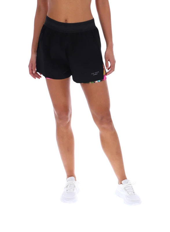 Ted Baker Sport Womens SHAN 2-in-1 Printed Running Shorts