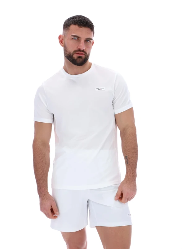 Ted Baker Sport Mens Henry Tennis T-Shirt, White, Large