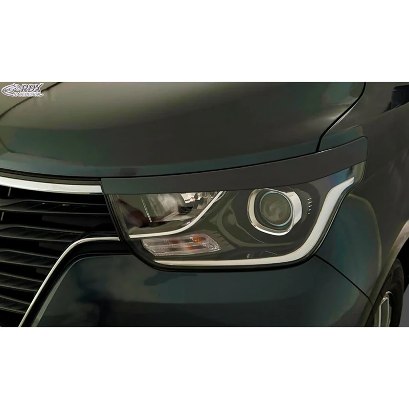 RDX Head light spoilers compatible with Hyundai H-1 / H300 / i800 2018- (ABS)