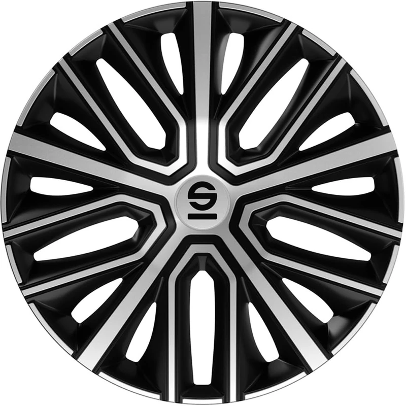 Sparco Wheel Covers Modena - 15-inch - Black/Silver - Set of 4 pieces