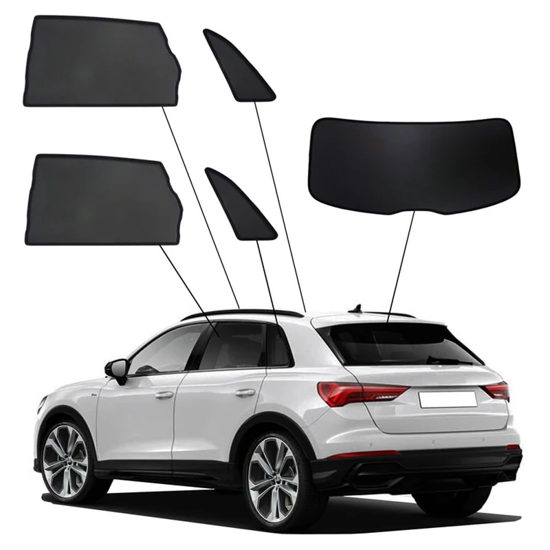 SunClip Privacy & Sun protection compatible with Audi Q3 (F3B) 2019-2025 excl. Sportback