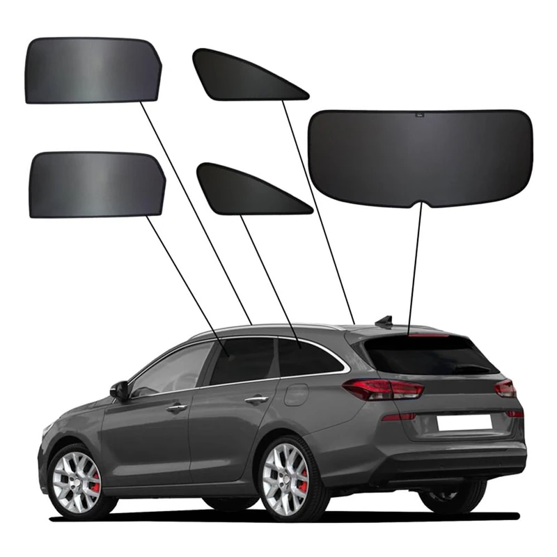 SunClip Privacy & Sun protection compatible with Hyundai i30 CW (PDE) 2017-