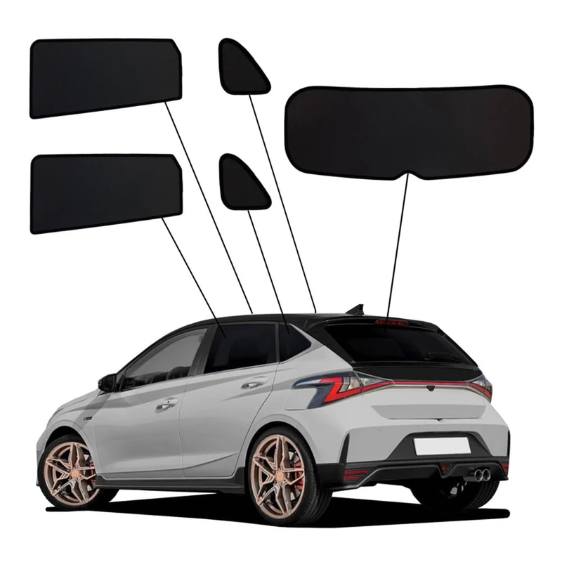 SunClip Privacy & Sun protection compatible with Hyundai i20 III (BC3) 2020-