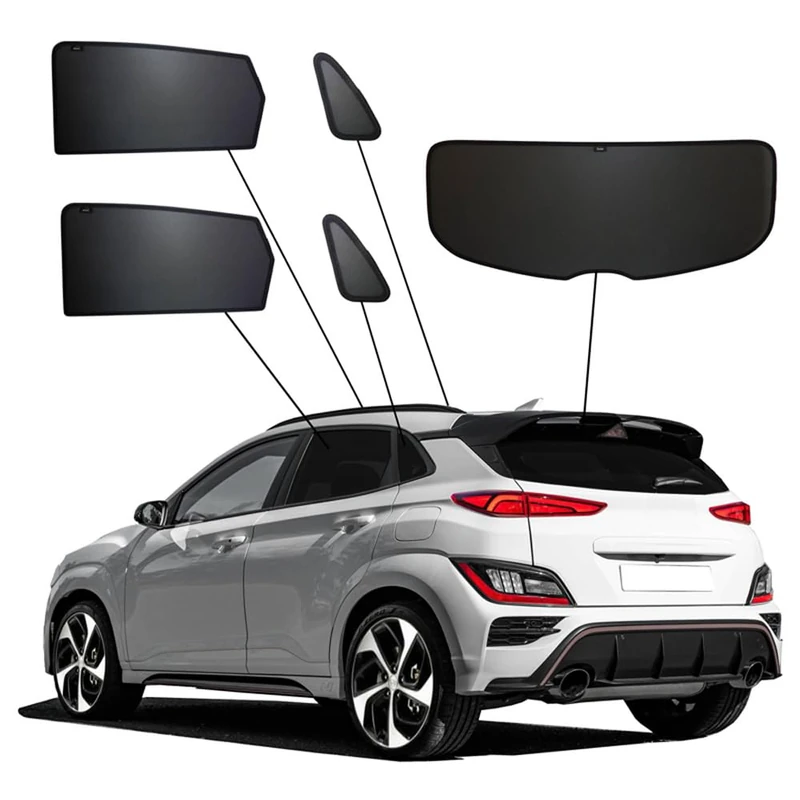 SunClip Privacy & Sun protection compatible with Hyundai Kona 2017-2023