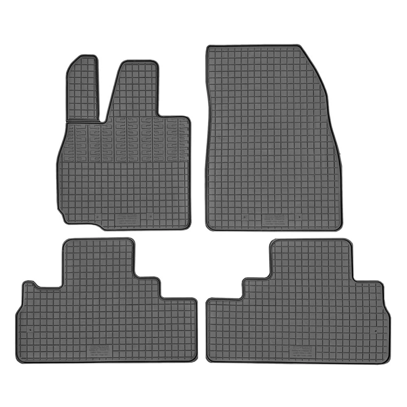 CIKCAR Set of rubber mats compatible with Chery Tiggo 9 PHEV 2025 - (4 pieces + mounting system)