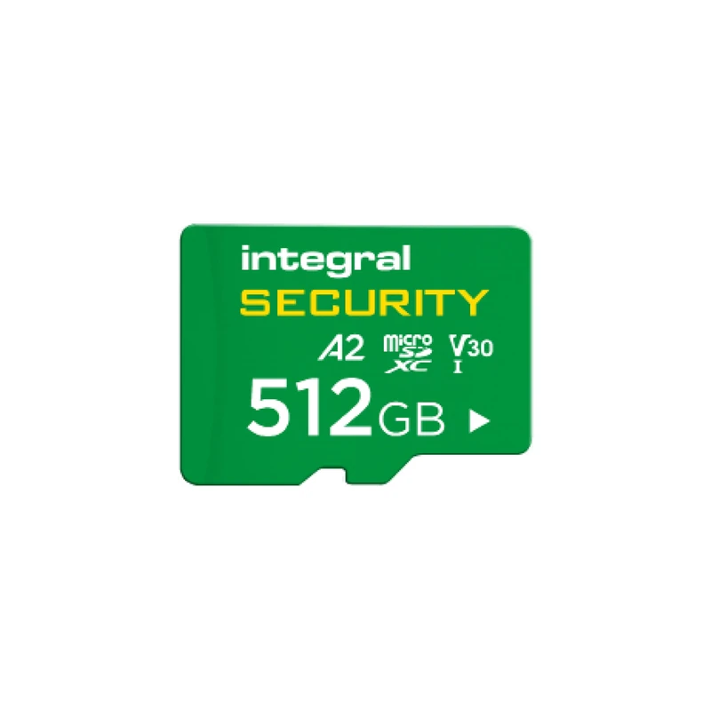 Integral 512GB High Endurance microSDXC Card, UHS-I V30 U3 A2 CL10, for CCTV, Dash Cams, Home Security, Baby monitors & Body cams, Up to 95 Hours Overwrite and 98,000 Hours Continuous Recording