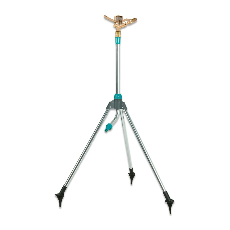 Bricoferr 3/4" Metal Impact Sprinkler with Tripod - Image 1