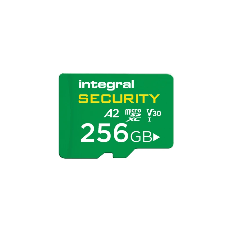 Integral 256GB High Endurance microSDXC Card, UHS-I V30 U3 A2 CL10, for CCTV, Dash Cams, Home Security, Baby monitors & Body cams, Up to 47 Hours Overwrite and 48,000 Hours Continuous Recording