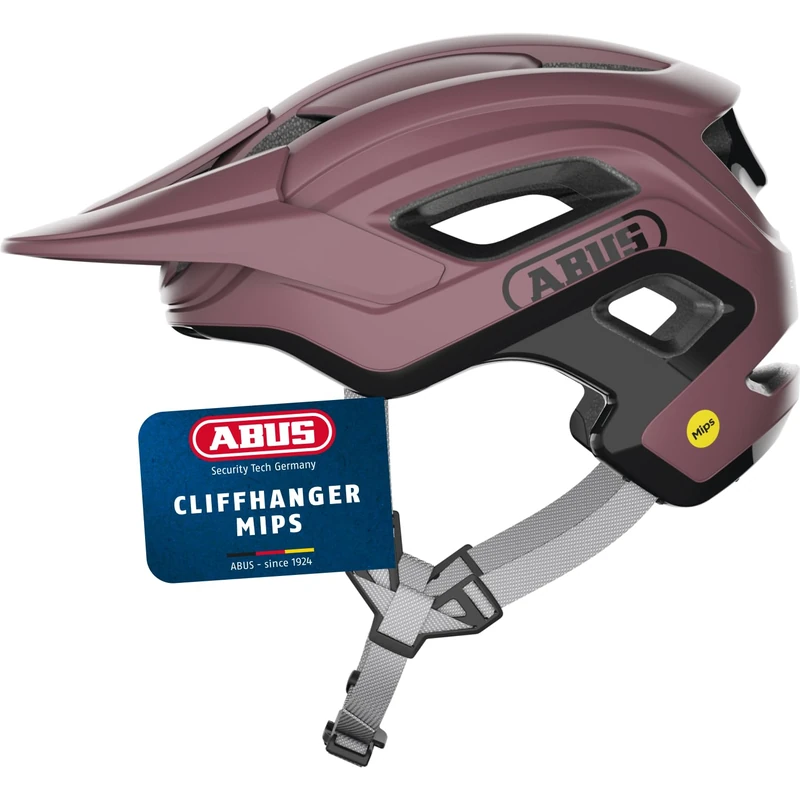 ABUS MTB Helmet Cliffhanger MIPS - Bicycle Helmet for Demanding Trails - with MIPS Impact Protection and Large Ventilation Vents - for Women and Men - Red, Size M